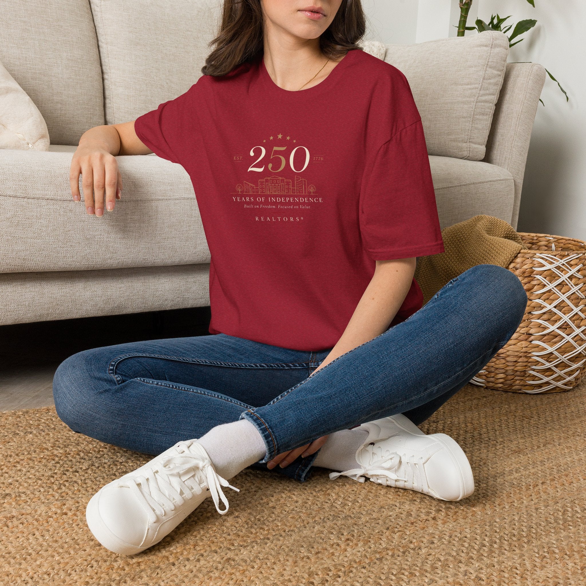250th Anniversary T-Shirt — Minimal Gold '250' Celebration Tee