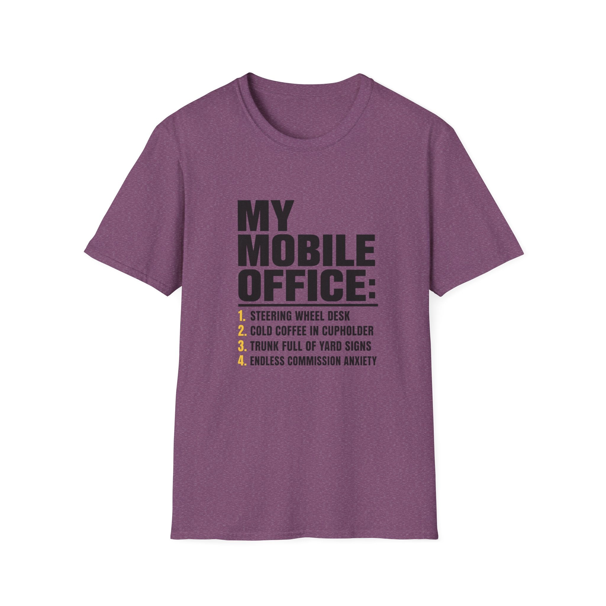 T-Shirt — "My Mobile Office:" Funny Remote Work Travel Tee