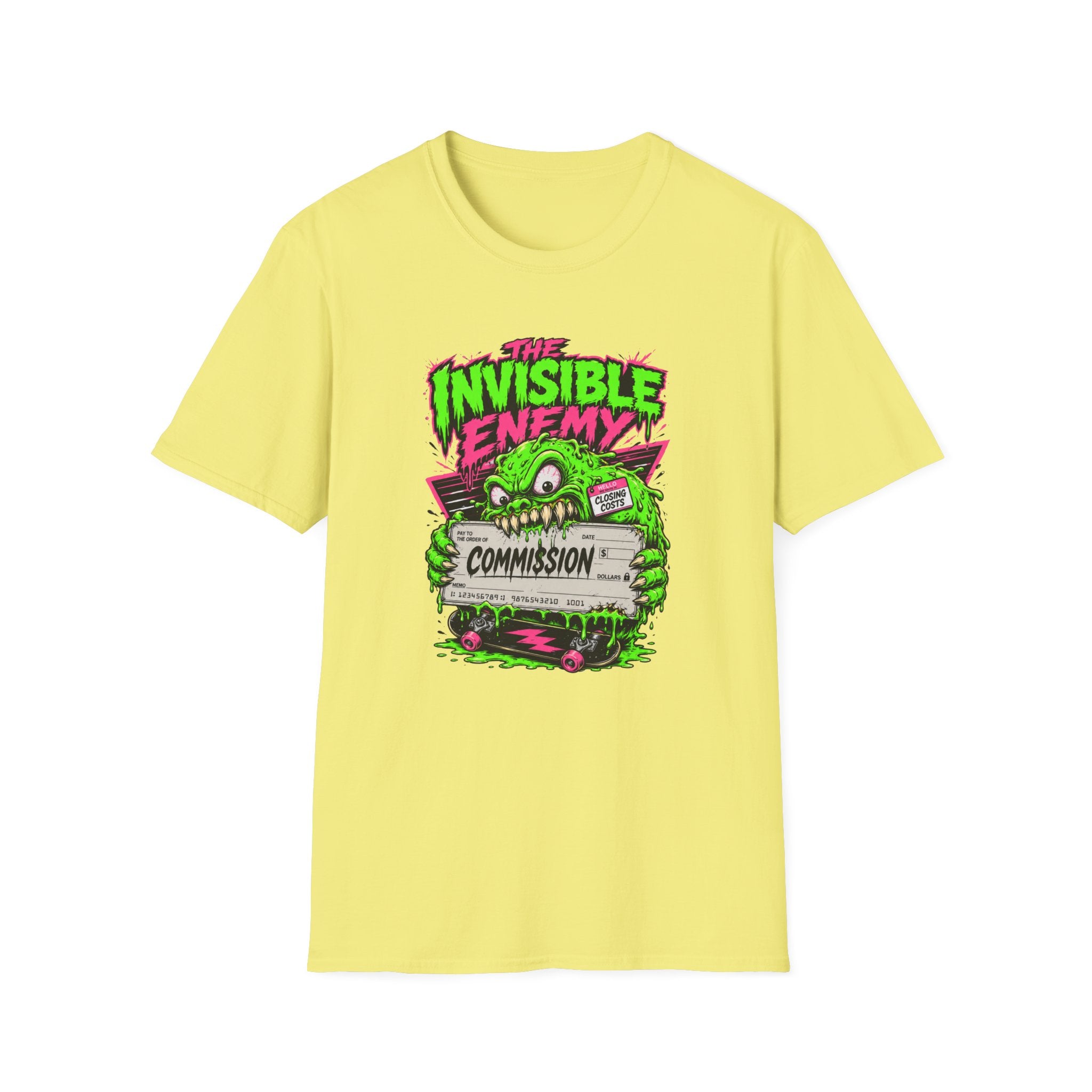 T-Shirt — "The Invisible Enemy" Retro Monster Graphic