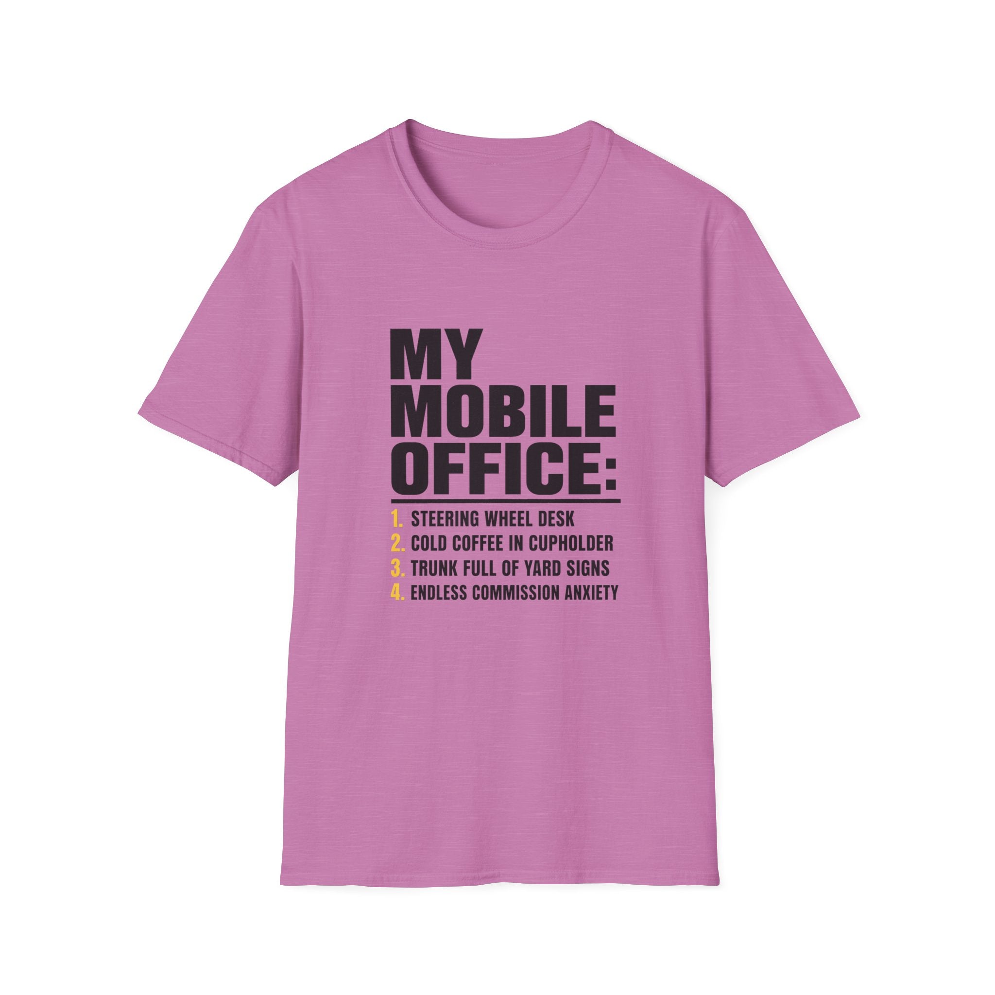 T-Shirt — "My Mobile Office:" Funny Remote Work Travel Tee