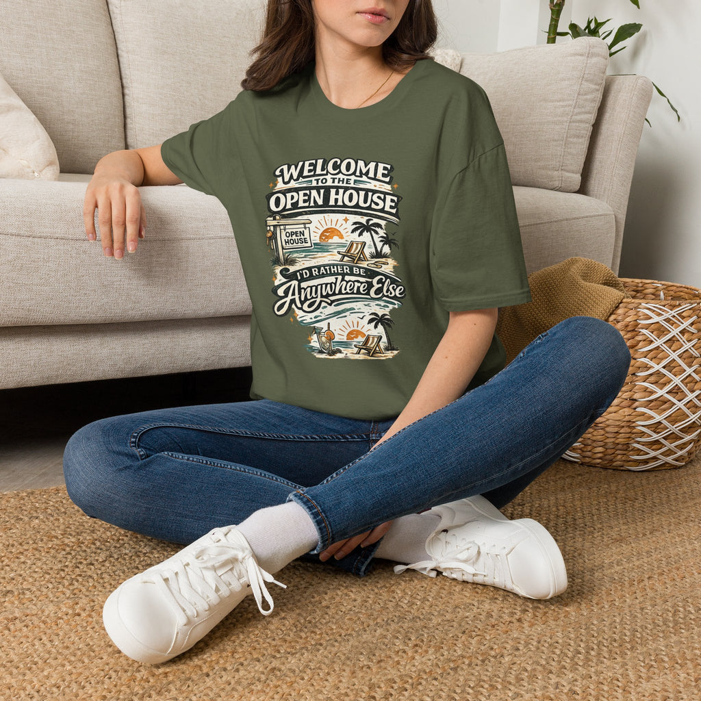T-Shirt — "Welcome to the Open House" Graphic Tee