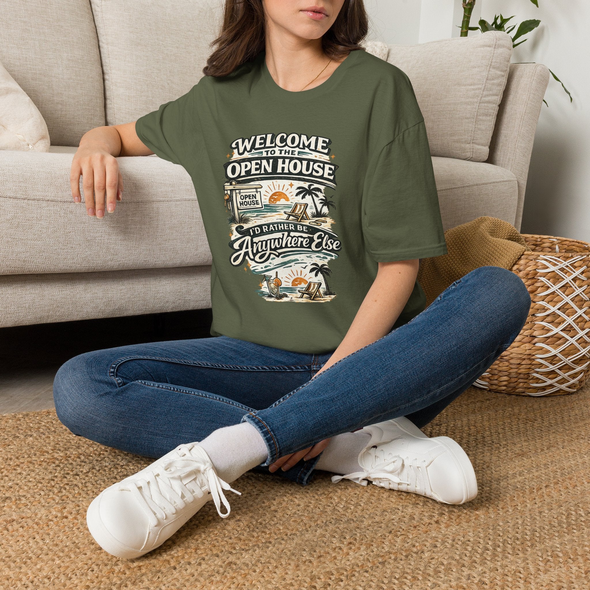 T-Shirt — "Welcome to the Open House" Graphic Tee