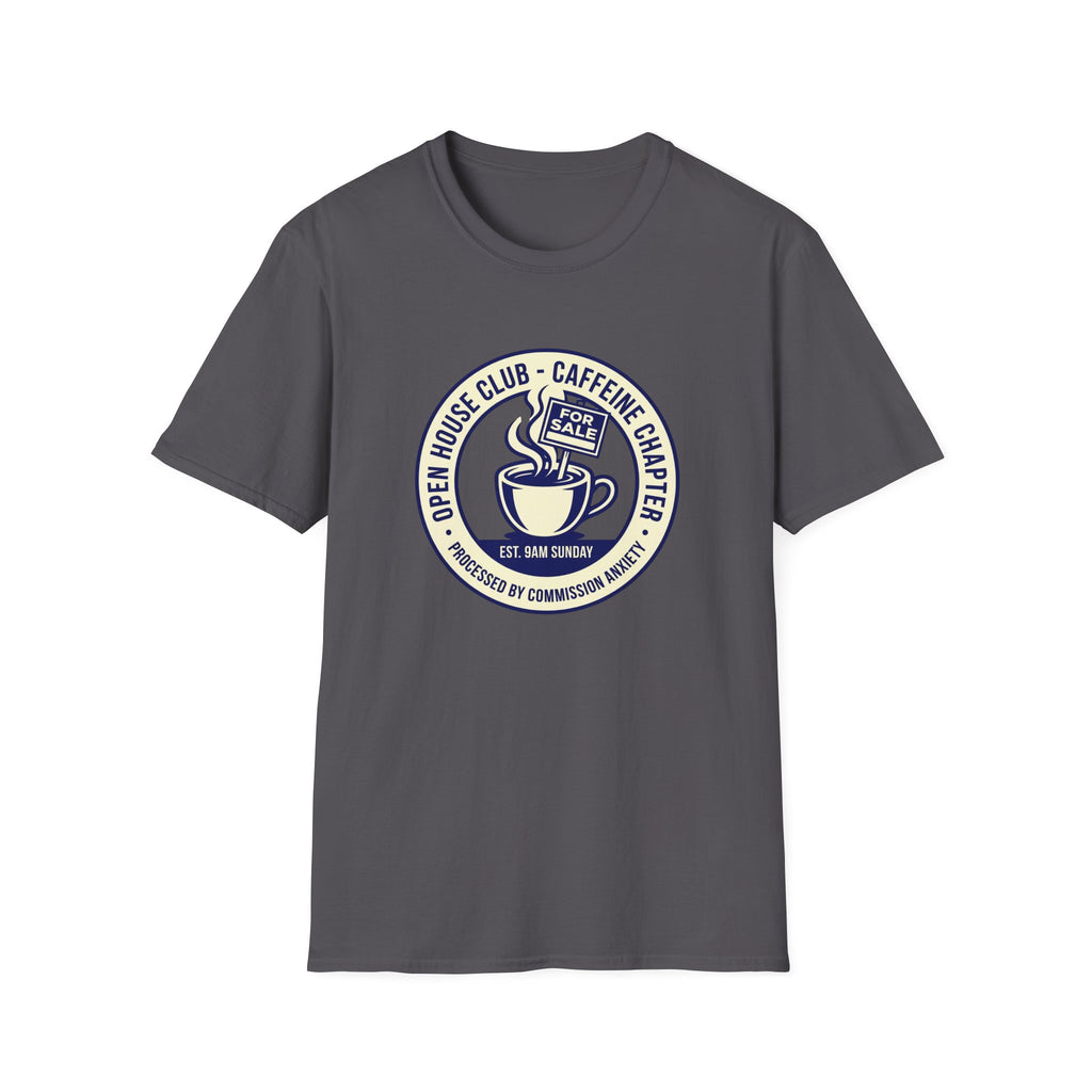 Coffee Club T-Shirt — Caffeine & Kindness Vintage Cafe Logo Tee
