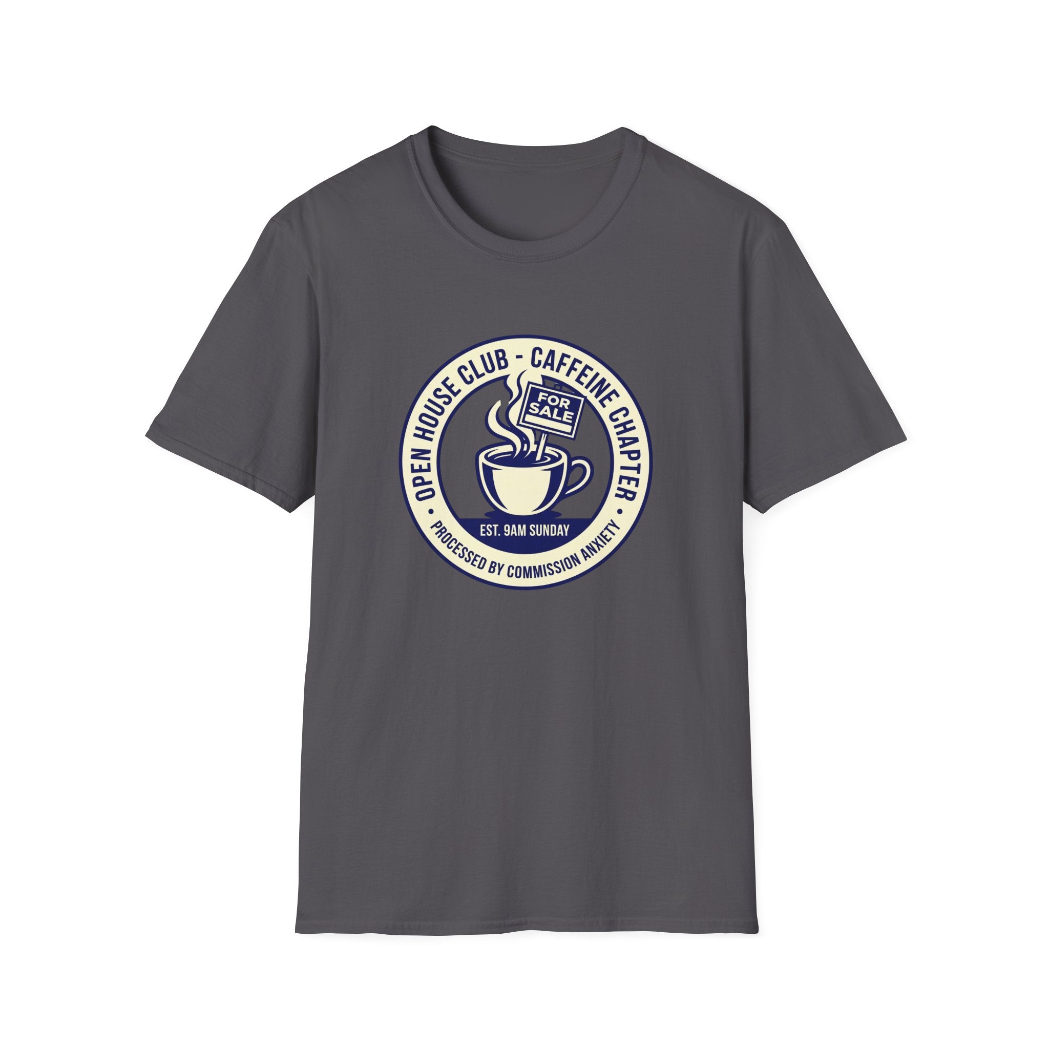 Coffee Club T-Shirt — Caffeine & Kindness Vintage Cafe Logo Tee