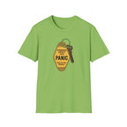 Panic Keychain Graphic T-Shirt — "Commission Anxiety Club" Vintage Badge Tee