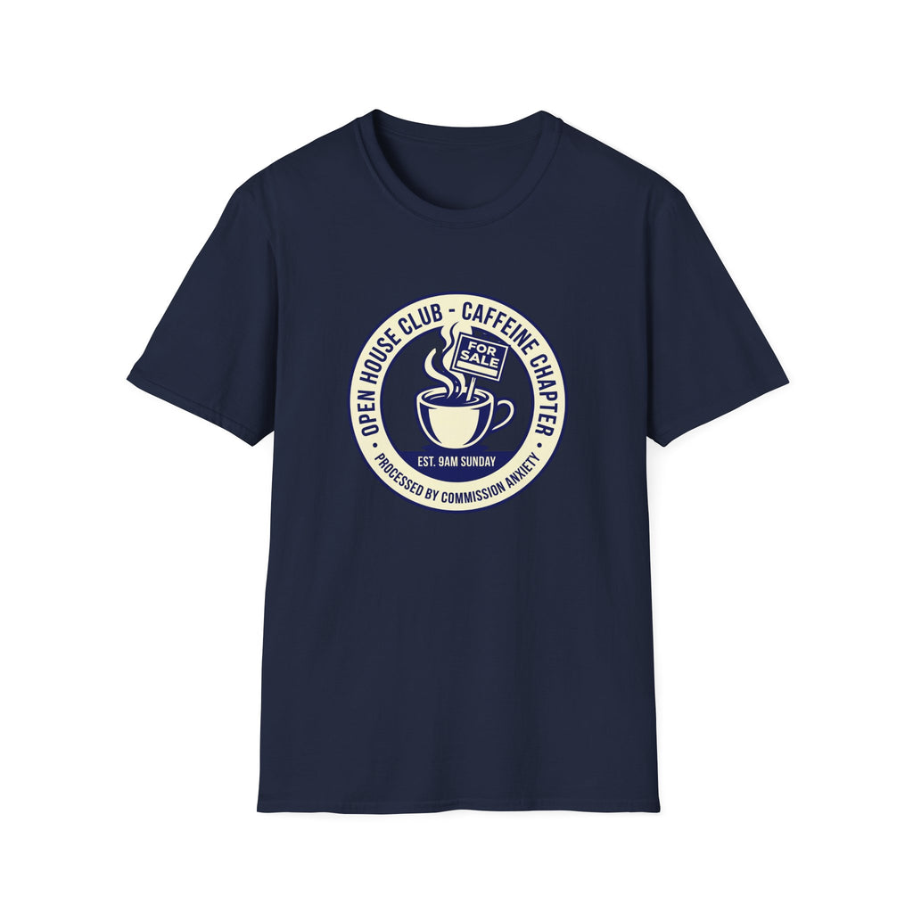 Coffee Club T-Shirt — Caffeine & Kindness Vintage Cafe Logo Tee