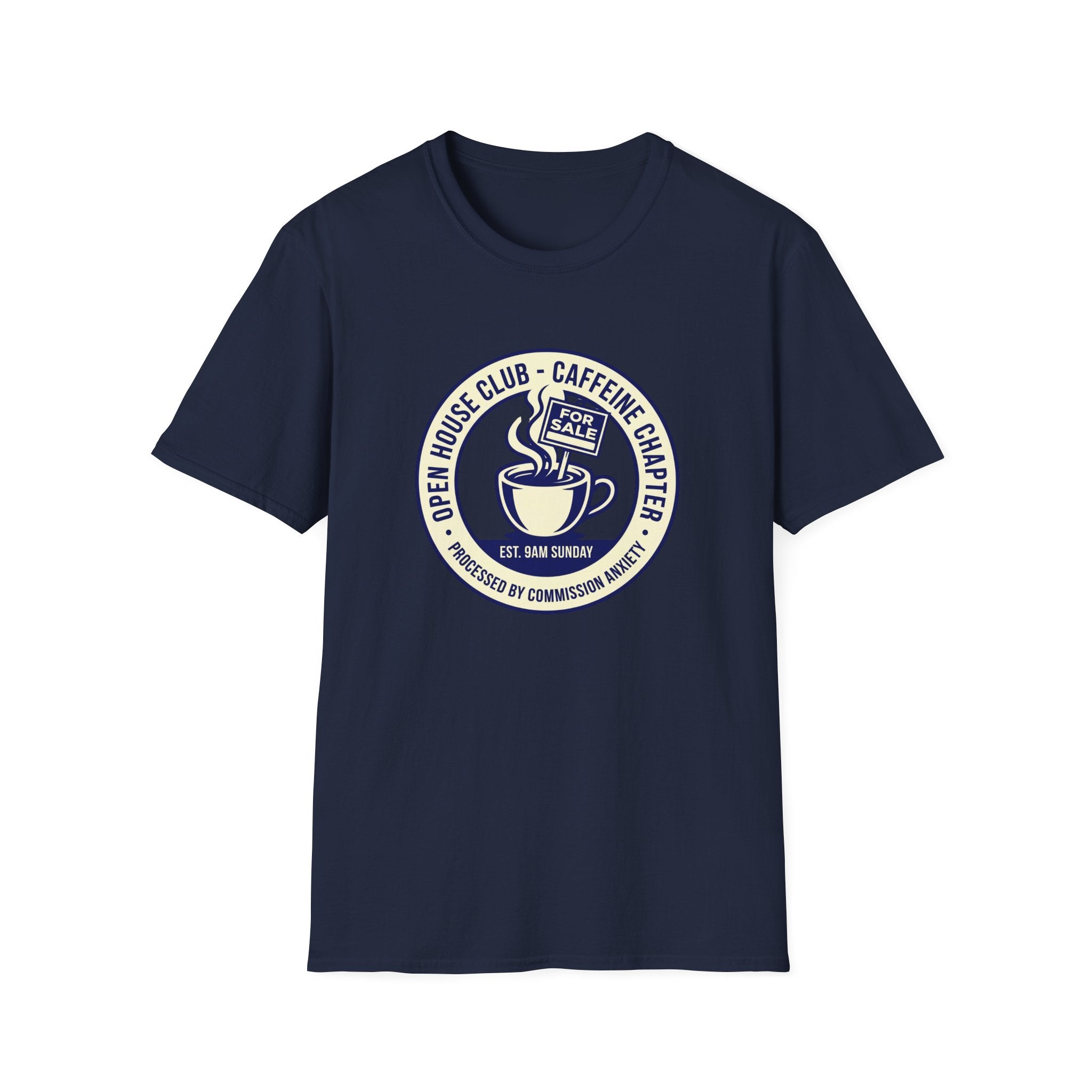 Coffee Club T-Shirt — Caffeine & Kindness Vintage Cafe Logo Tee