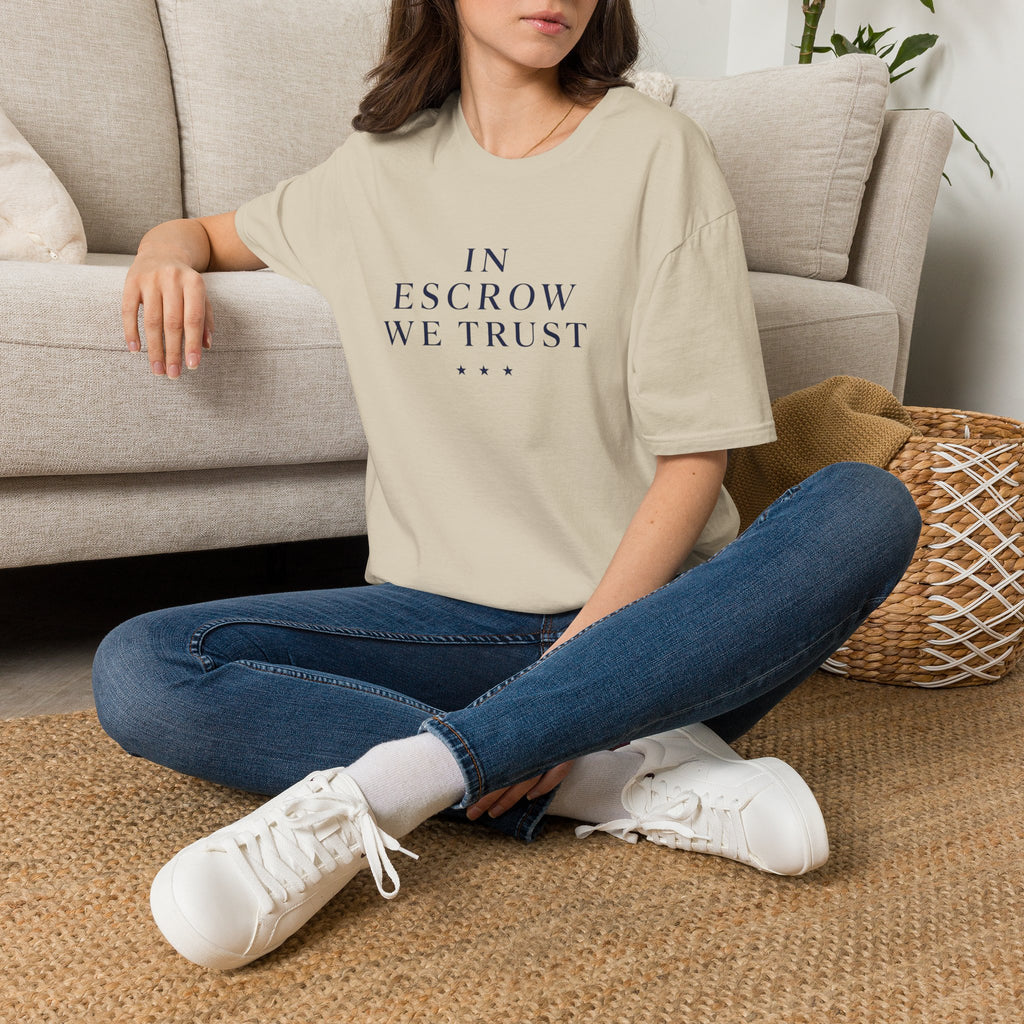 In Escrow We Trust — Funny Realtor T-Shirt for Real Estate Agents