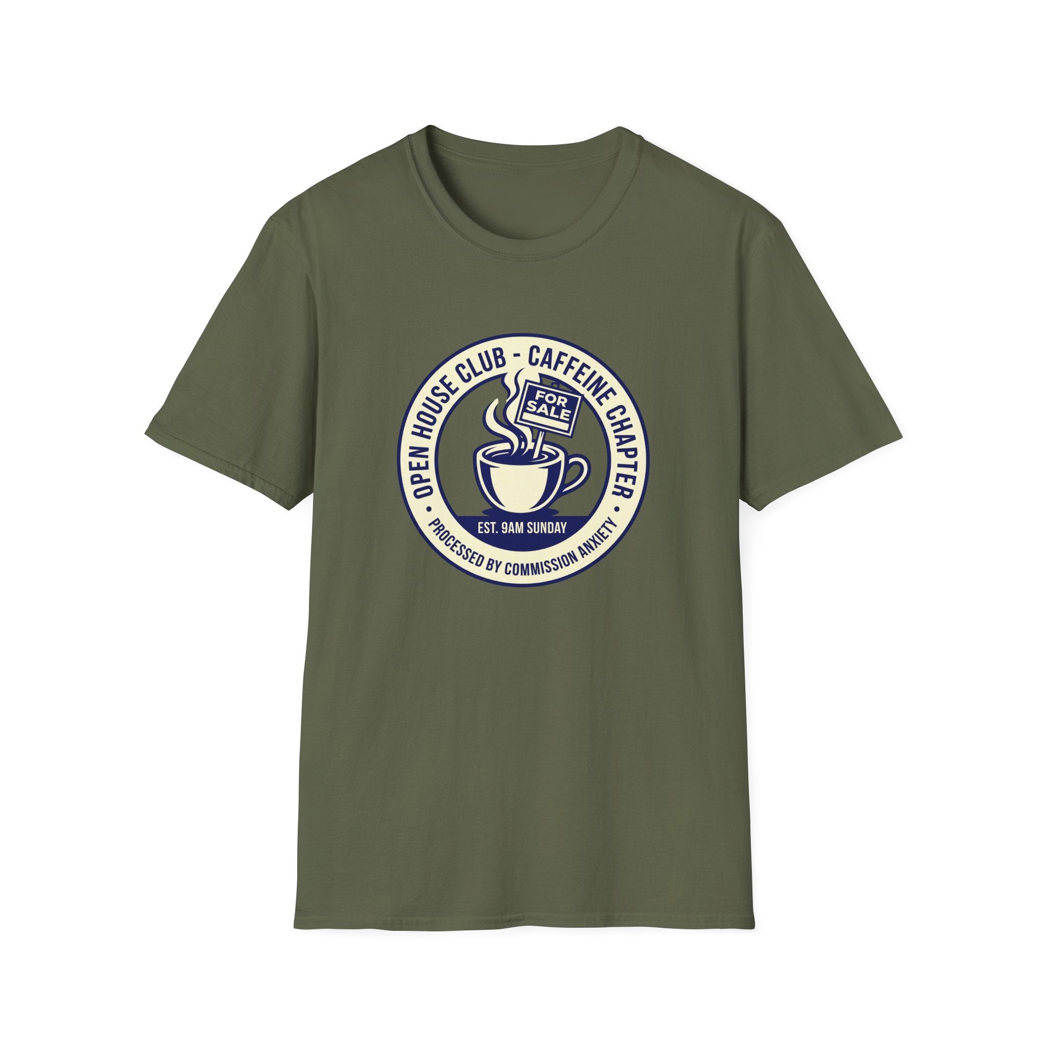 Coffee Club T-Shirt — Caffeine & Kindness Vintage Cafe Logo Tee