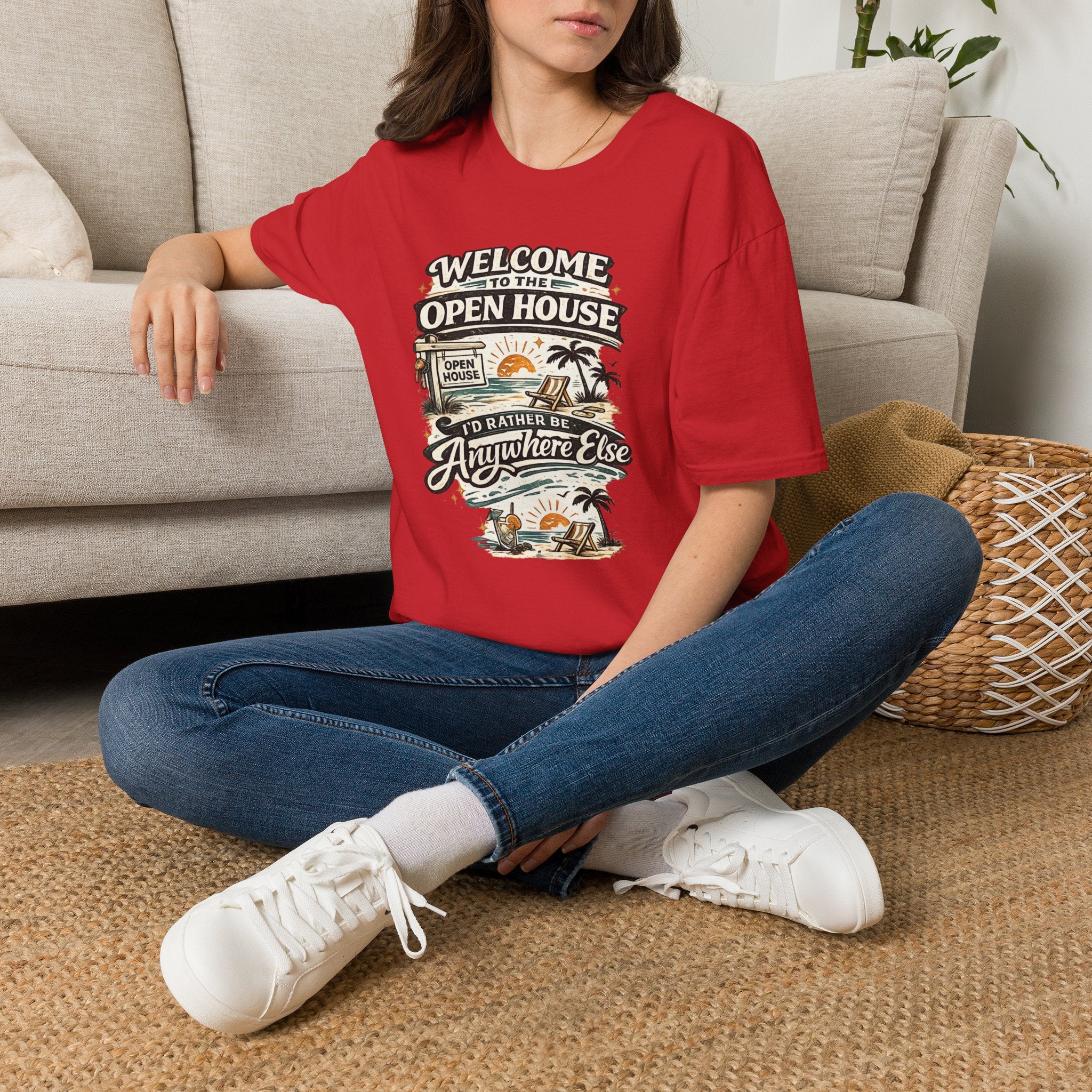 T-Shirt — "Welcome to the Open House" Graphic Tee