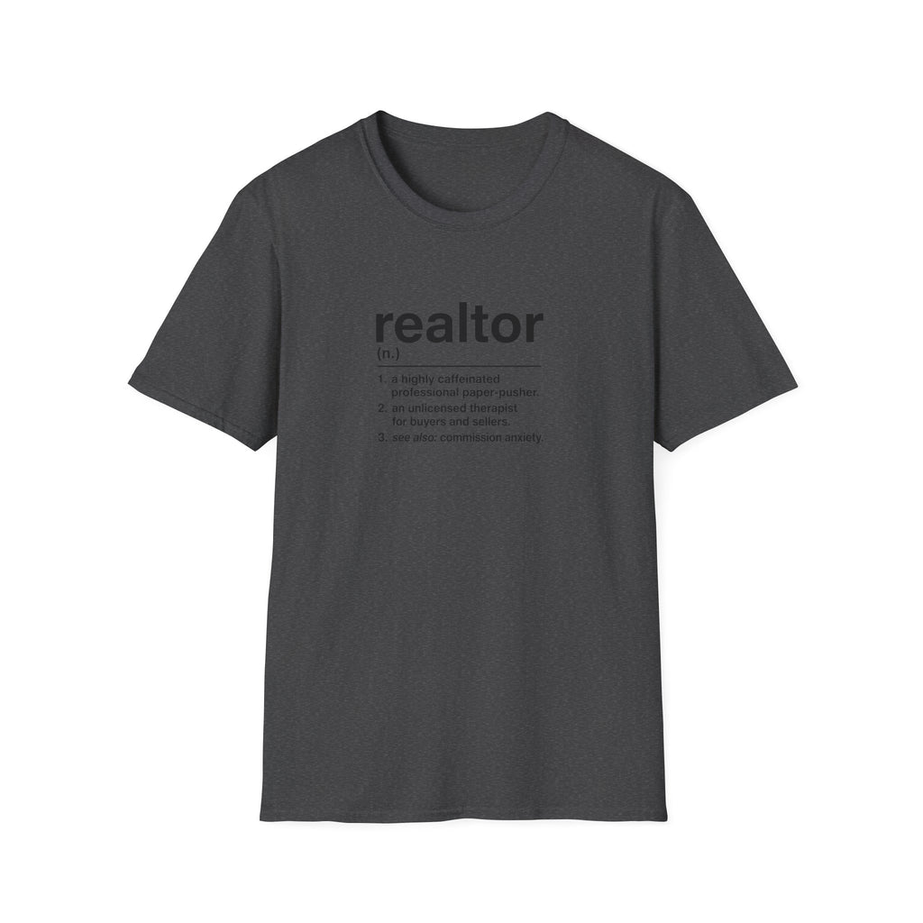 T-Shirt — "About a Realtor" Retro Receipt Graphic Tee