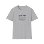 T-Shirt — "About a Realtor" Retro Receipt Graphic Tee