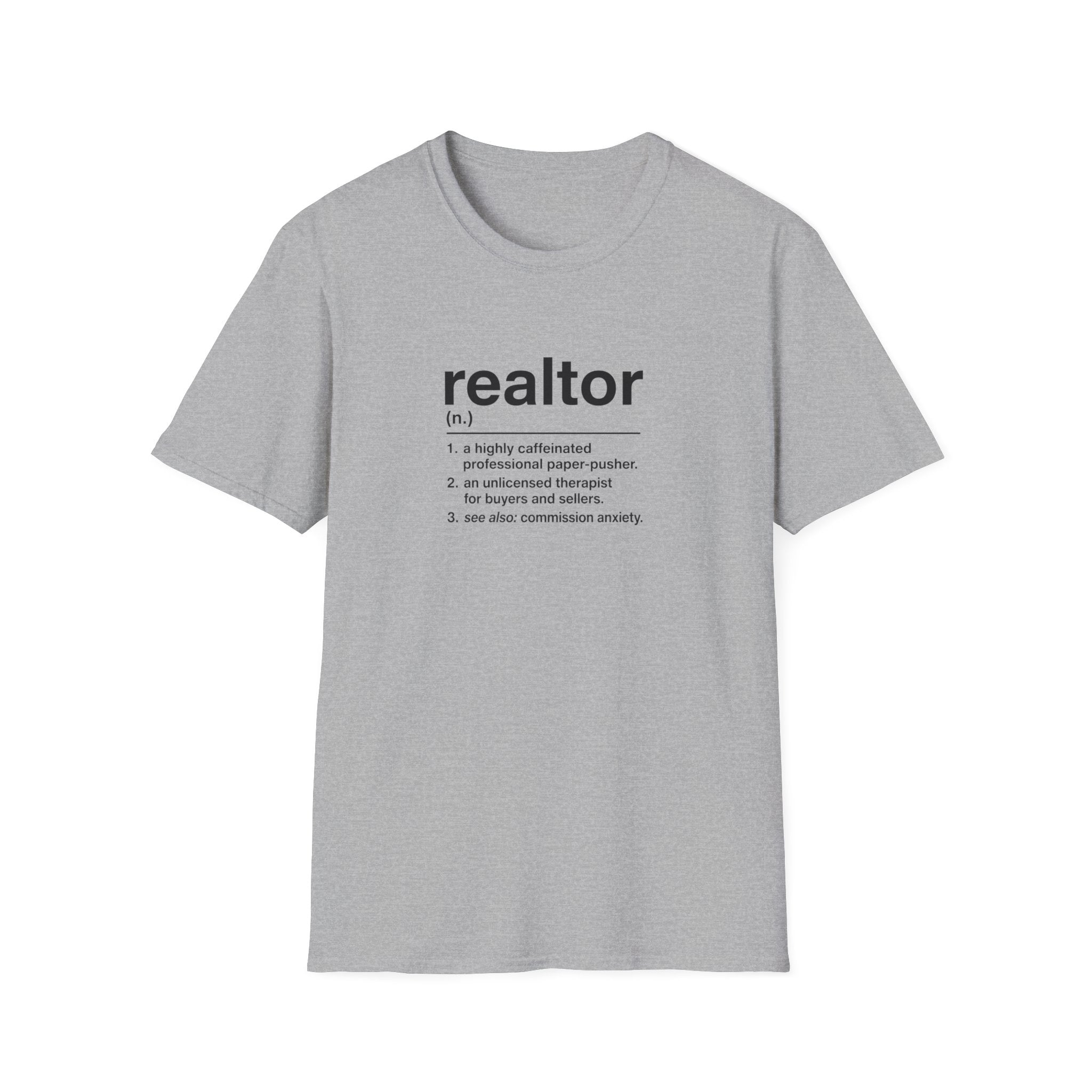 T-Shirt — "About a Realtor" Retro Receipt Graphic Tee