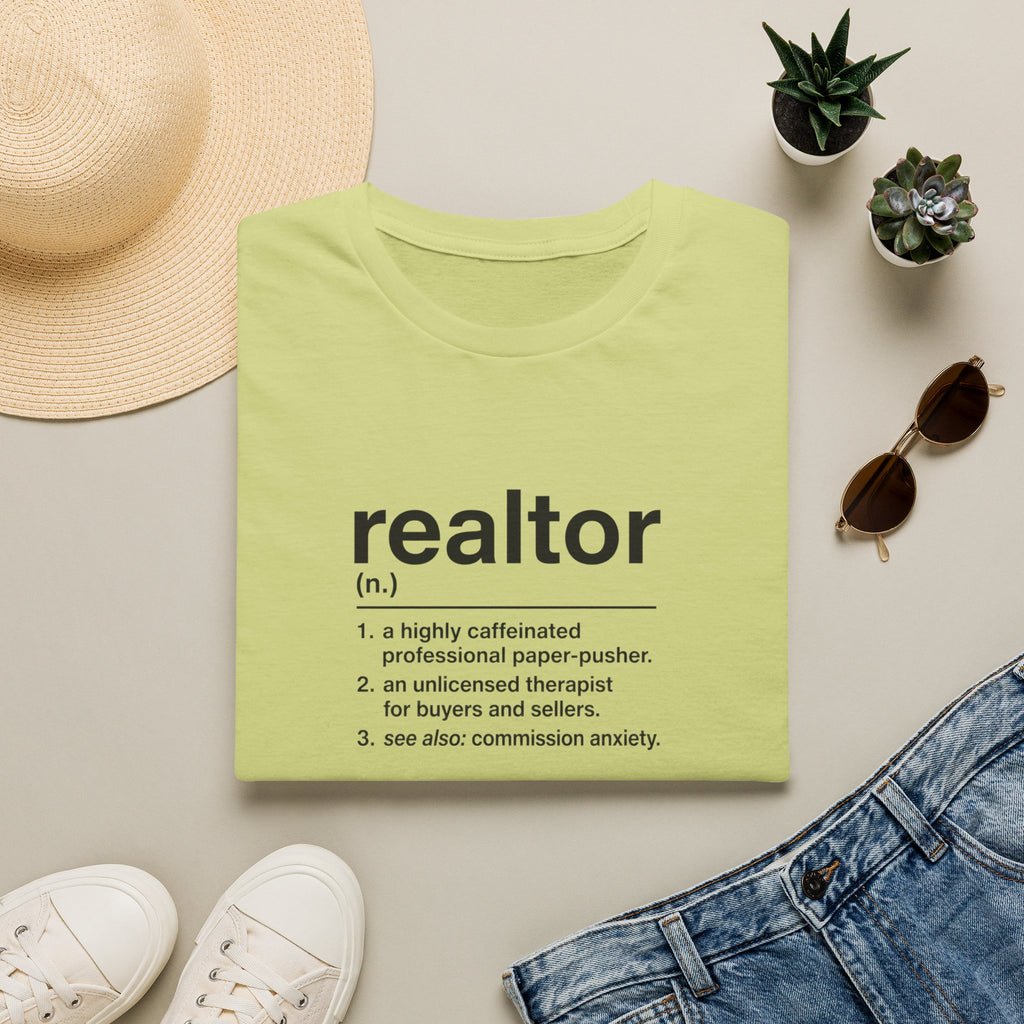 T-Shirt — "About a Realtor" Retro Receipt Graphic Tee
