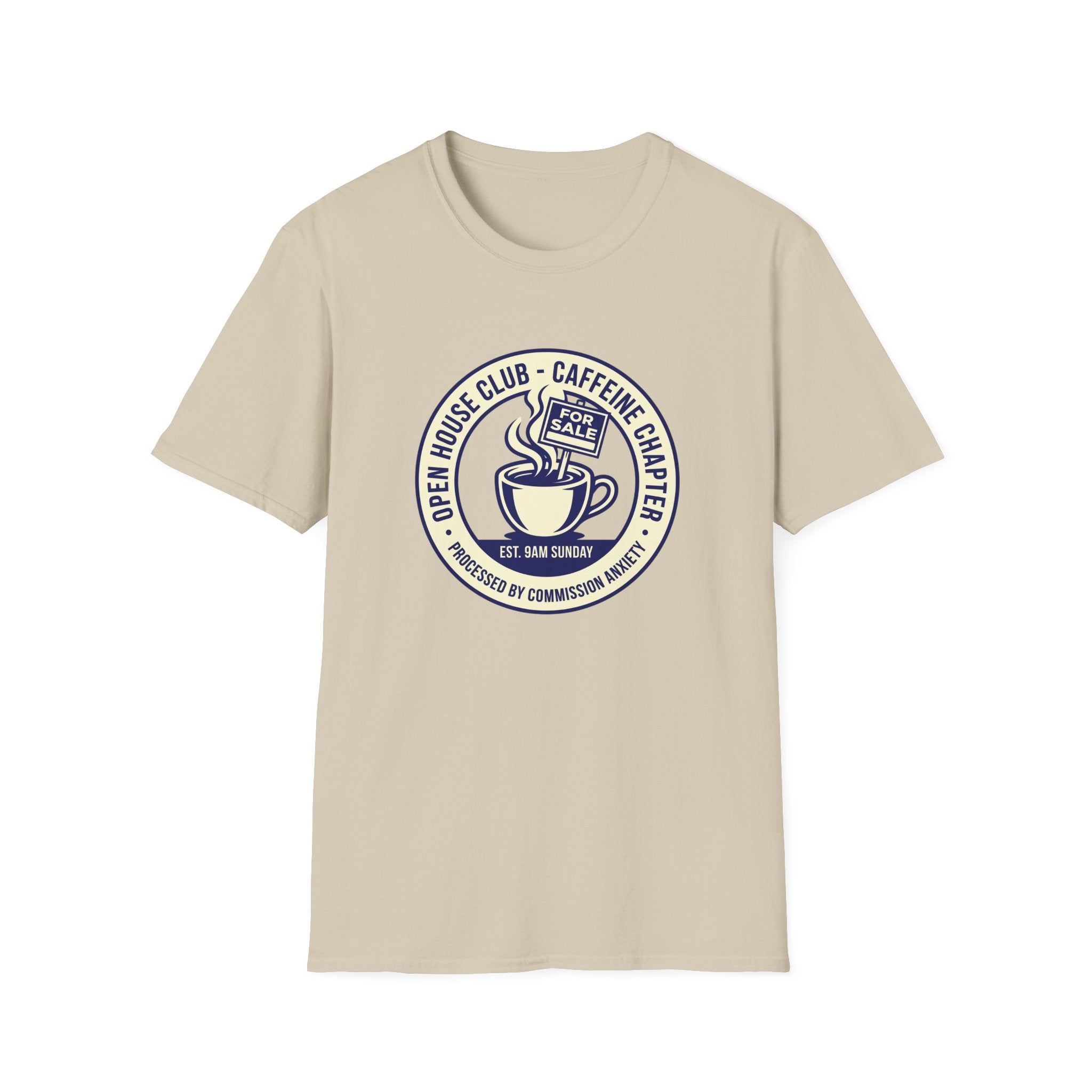 Coffee Club T-Shirt — Caffeine & Kindness Vintage Cafe Logo Tee