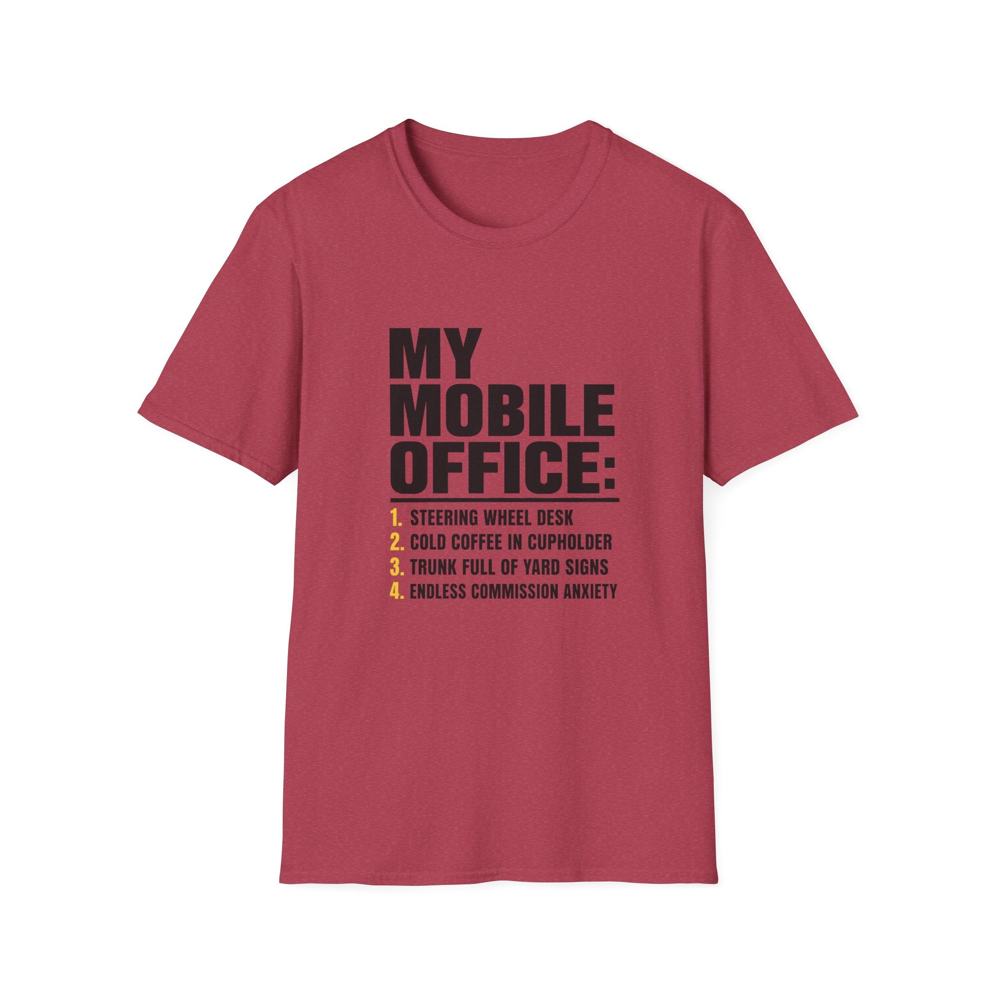 T-Shirt — "My Mobile Office:" Funny Remote Work Travel Tee