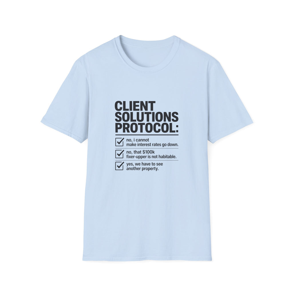 T-shirt — "Client solution protocol" Retro Receipt Graphic Tee