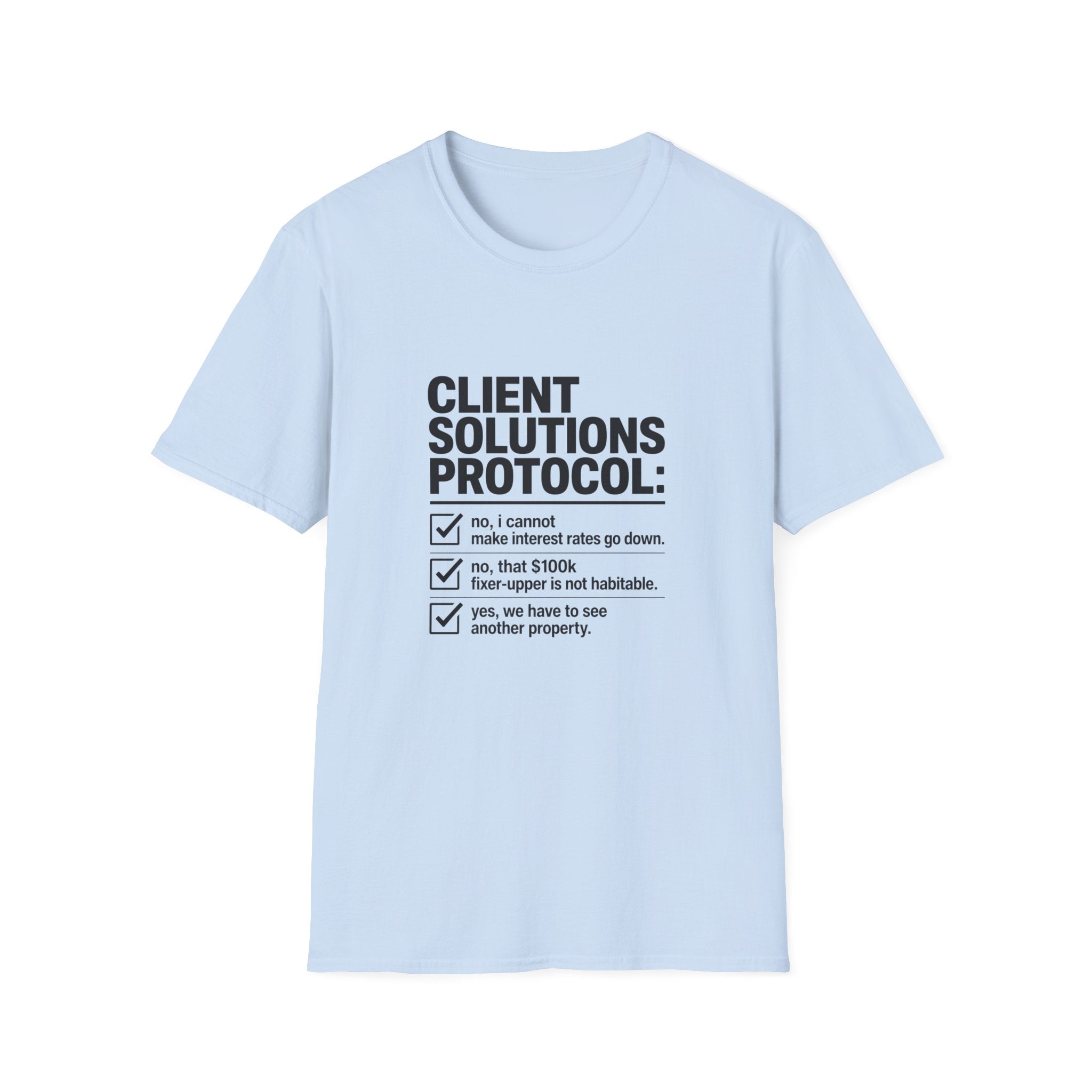 T-shirt — "Client solution protocol" Retro Receipt Graphic Tee