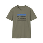 Real Estate Agent T-Shirt — "Agent Workweek: 98% Showings, 1.5% Paperwork"
