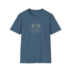 250th Anniversary T-Shirt — Minimal Gold '250' Celebration Tee