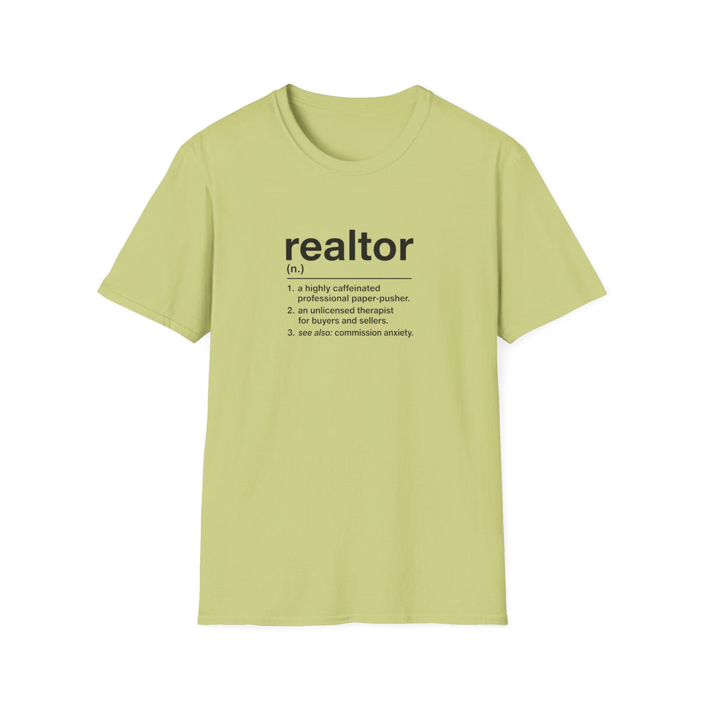 T-Shirt — "About a Realtor" Retro Receipt Graphic Tee