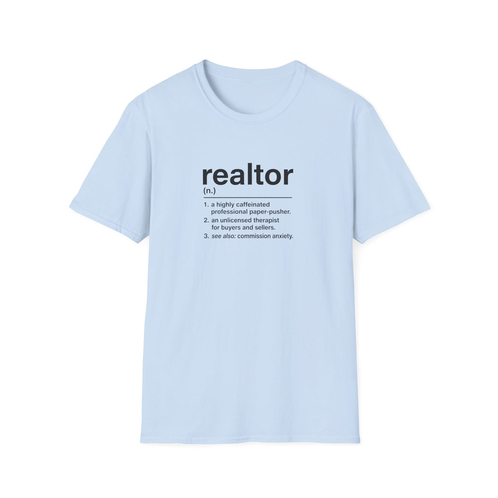 T-Shirt — "About a Realtor" Retro Receipt Graphic Tee