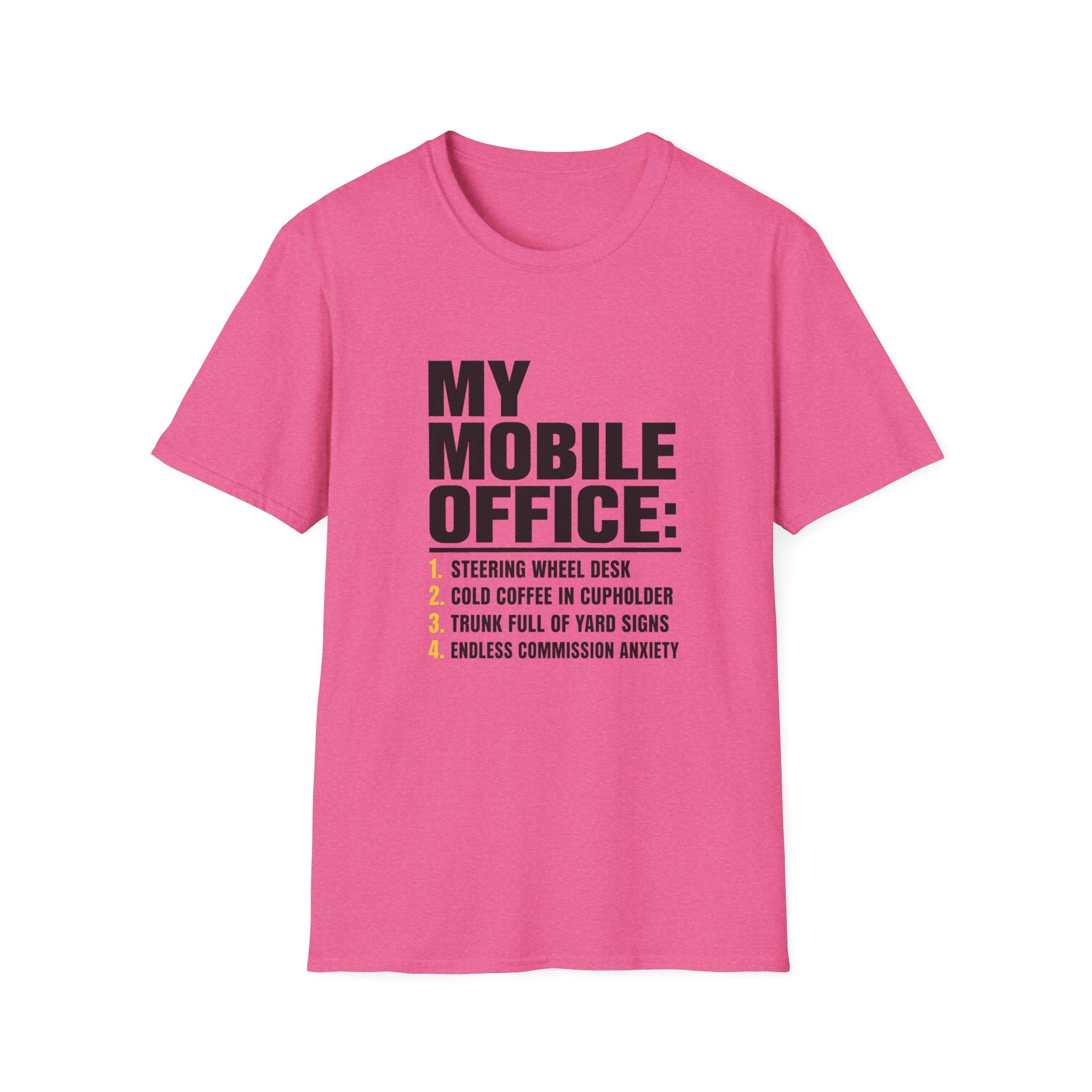 T-Shirt — "My Mobile Office:" Funny Remote Work Travel Tee