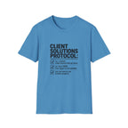T-shirt — "Client solution protocol" Retro Receipt Graphic Tee