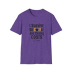 I Survive On Coffee And Closing Costs T-Shirt — Real Estate Agent Coffee Tee
