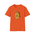 Panic Keychain Graphic T-Shirt — "Commission Anxiety Club" Vintage Badge Tee