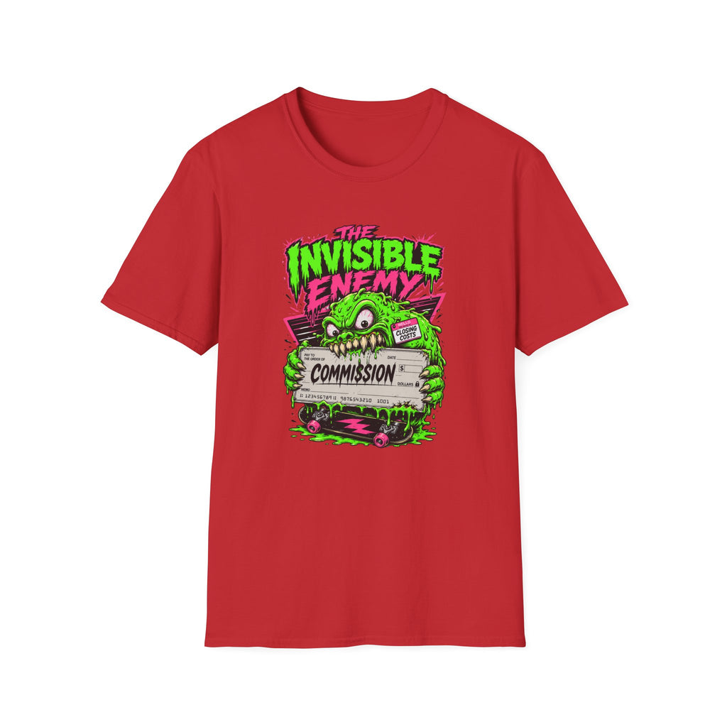 T-Shirt — "The Invisible Enemy" Retro Monster Graphic