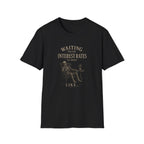 Waiting for the Interest Rates to Drop T‑Shirt — Funny Skeleton Financial Humor Tee