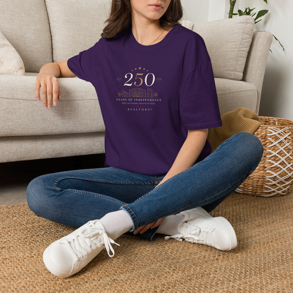 250th Anniversary T-Shirt — Minimal Gold '250' Celebration Tee
