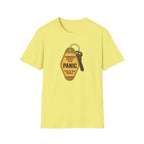 Panic Keychain Graphic T-Shirt — "Commission Anxiety Club" Vintage Badge Tee