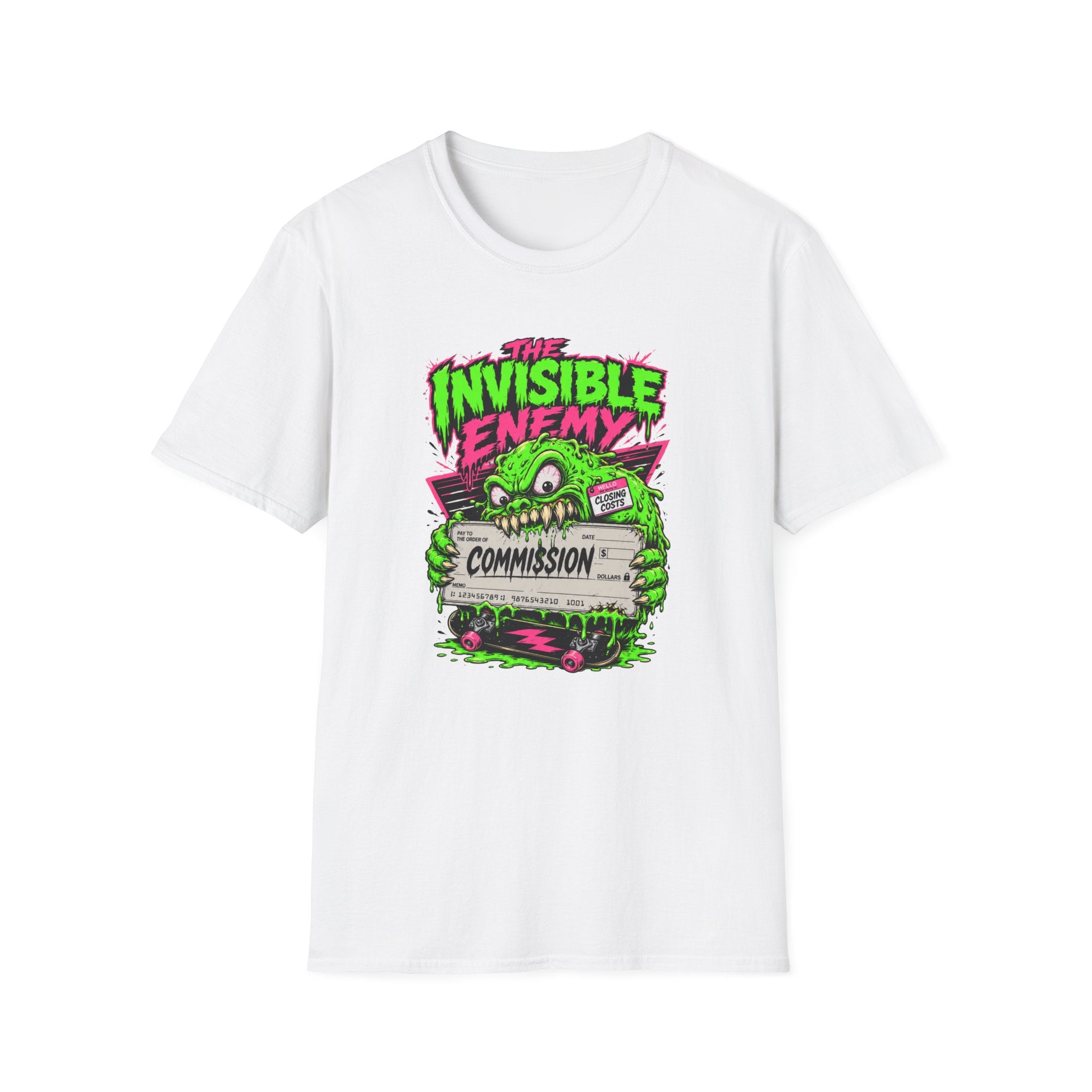 T-Shirt — "The Invisible Enemy" Retro Monster Graphic