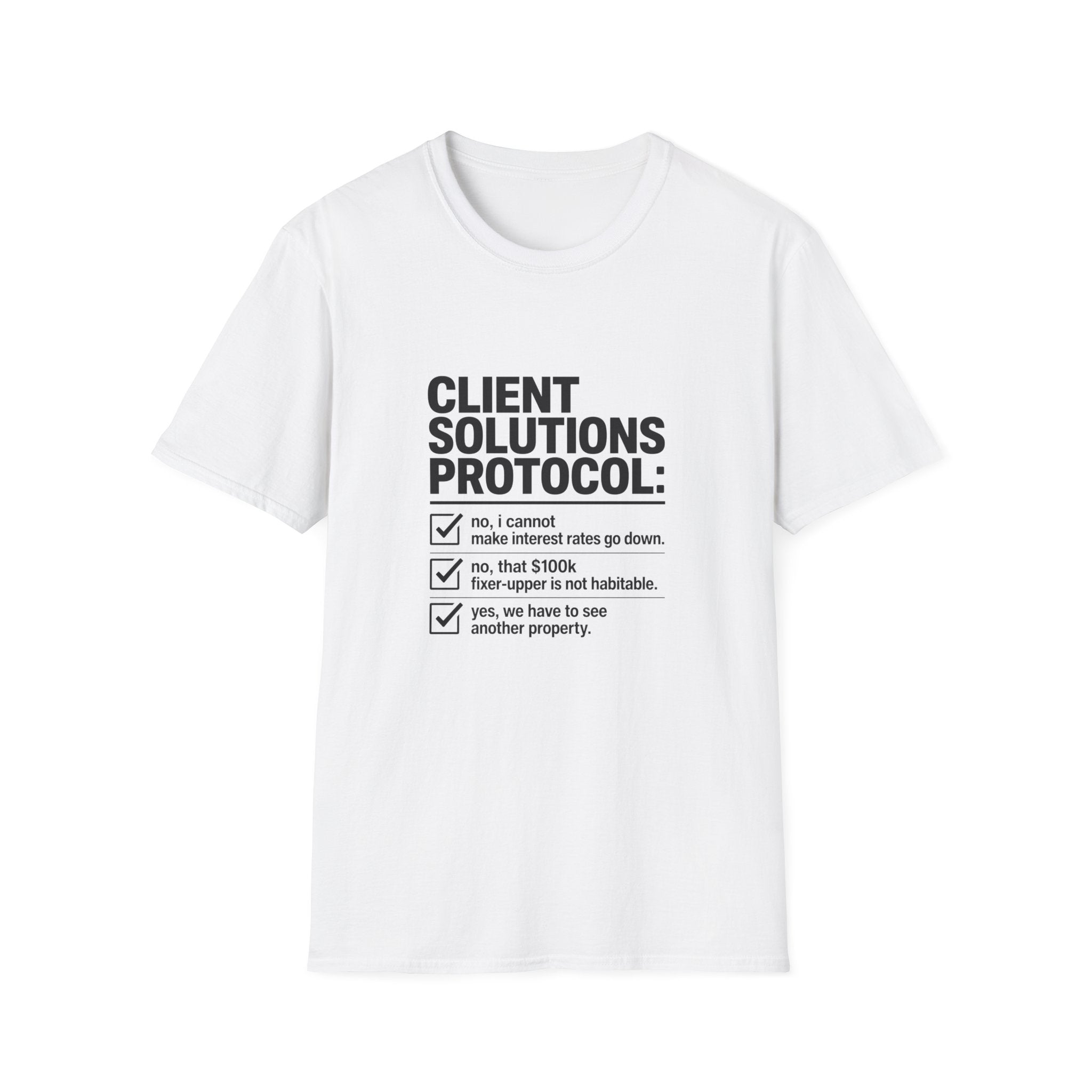T-shirt — "Client solution protocol" Retro Receipt Graphic Tee