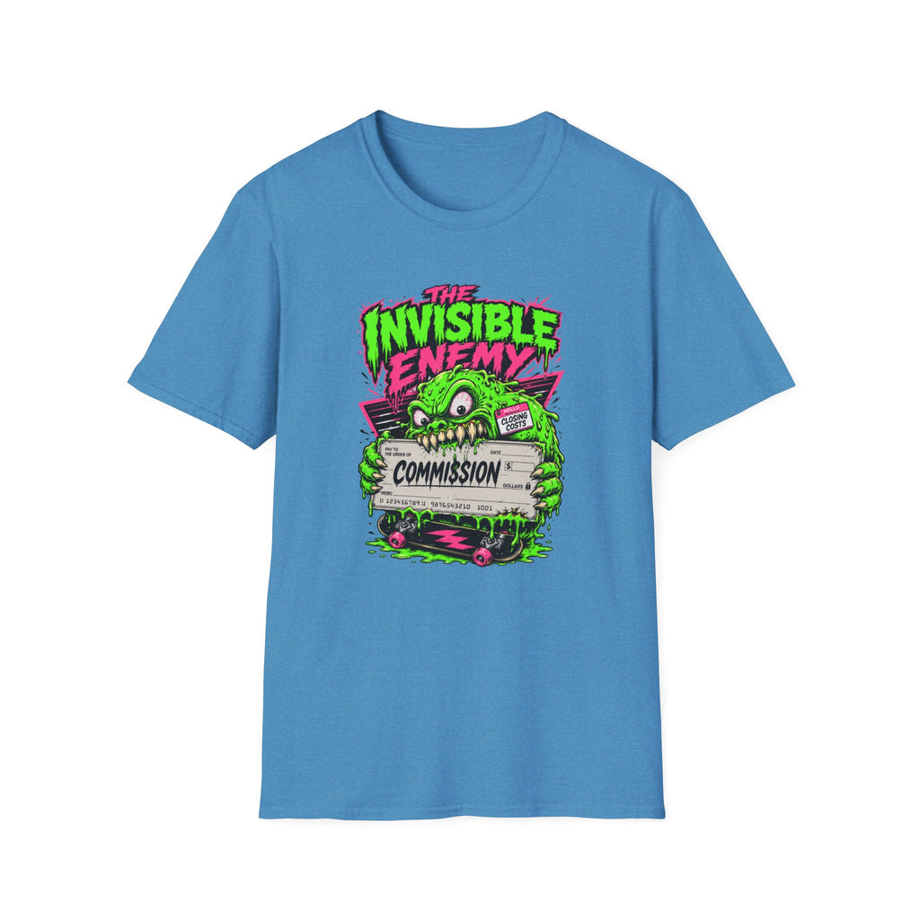 T-Shirt — "The Invisible Enemy" Retro Monster Graphic