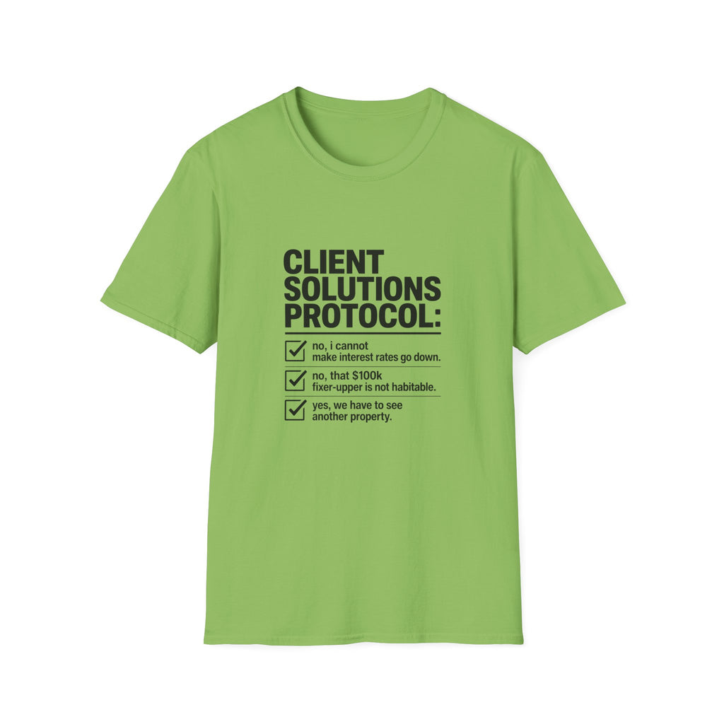 T-shirt — "Client solution protocol" Retro Receipt Graphic Tee