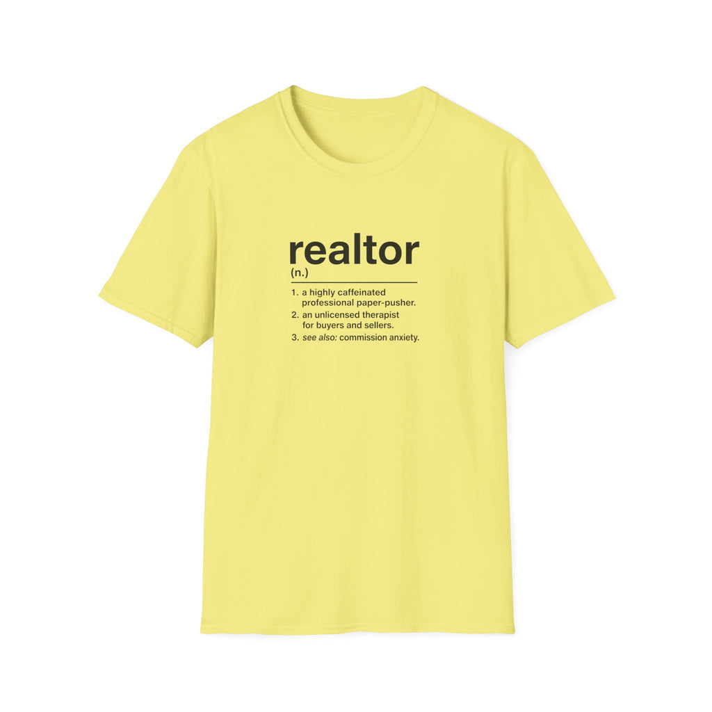 T-Shirt — "About a Realtor" Retro Receipt Graphic Tee