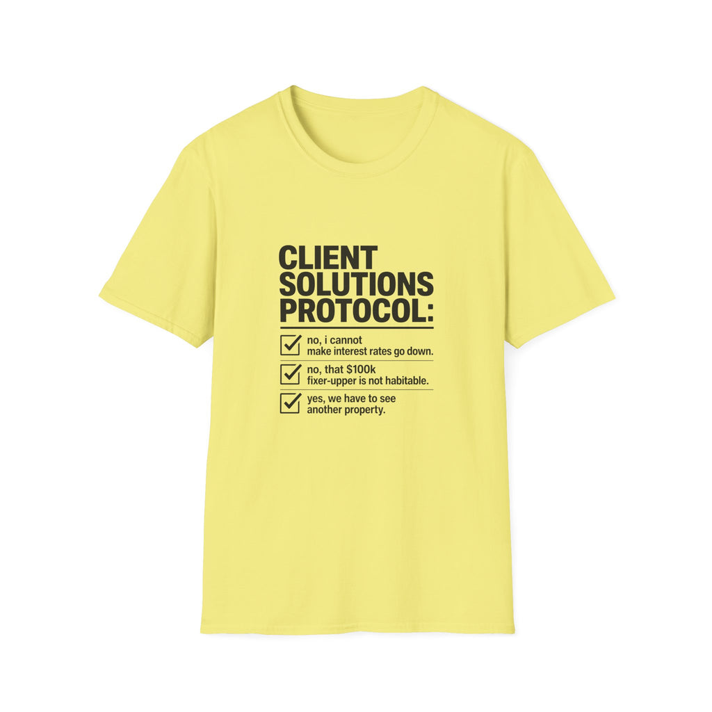 T-shirt — "Client solution protocol" Retro Receipt Graphic Tee