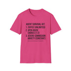 Agent Survival Kit T-Shirt — Funny Real Estate Agent Shirt (Coffee, Open House Cookies)